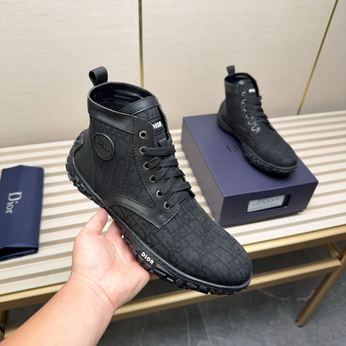 Men's Shoes 💰440 Dior A practical choice that combines protection with classic style. Made from durable Rugged Calf leather, it's tumbled and hand-finished to create a soft suede feel with a rich texture. Elastic side panels and subtle cutouts are inspired by the classic Chelsea boot. Leather upper and lining with Kummel tabs at front and rear, rubber outsole